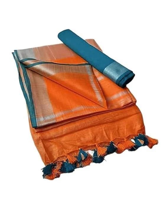 Linen saree